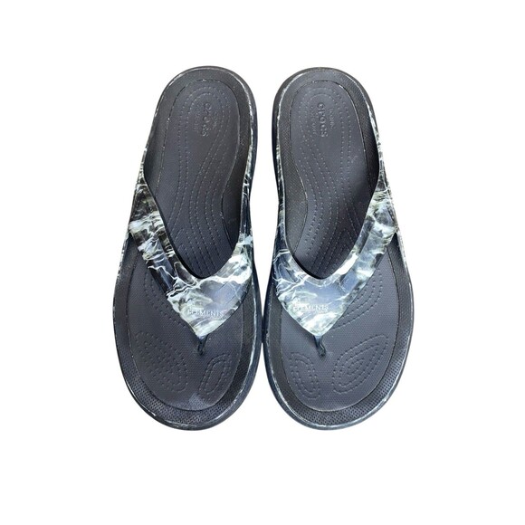 Crocs Men’s Swiftwater Wave Mossy Oak Elements Flip Flop Thong Sandals - Picture 1 of 4